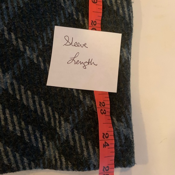 Talbots Charcoal & Blue Plaid Wool
Blend Coat Jacket Women’s Size 22W - Picture 11 of 12